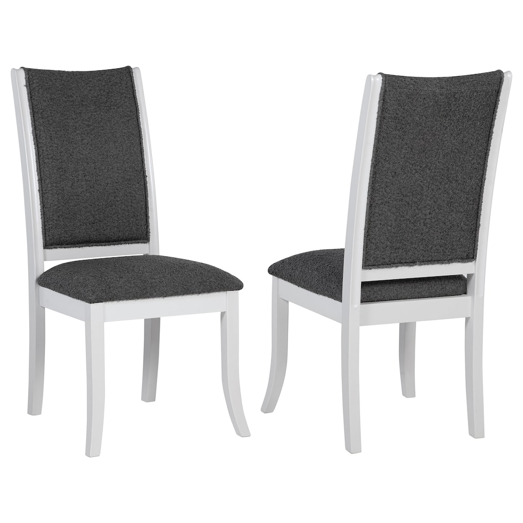 Tyler Pearl White Upholstered Dining Side Chair (Set of 2)