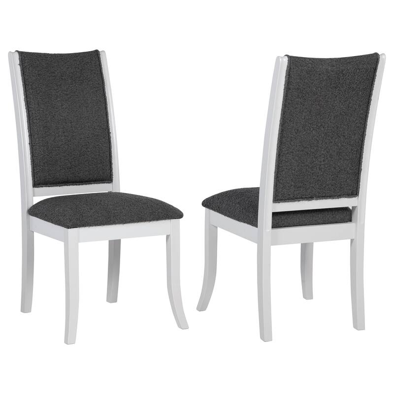 Tyler Pearl White Upholstered Dining Side Chair (Set of 2)