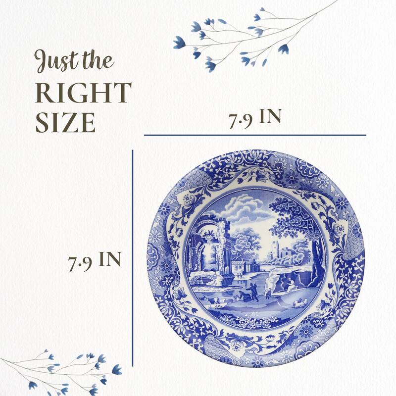 Spode Blue Italian Ascot Cereal Bowl - 8-Inch