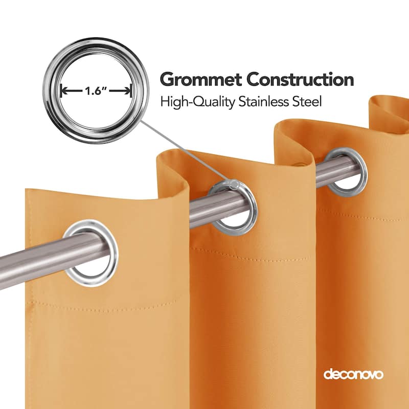 Deconovo Grommet 38 Width Curtain (2 Panel)