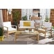 preview thumbnail 41 of 42, SAFAVIEH Outdoor Living Krissy 4-Piece Patio Set