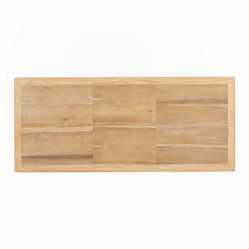 82.7inch Extendable Dining Table with 23.6inch Removable Leaf