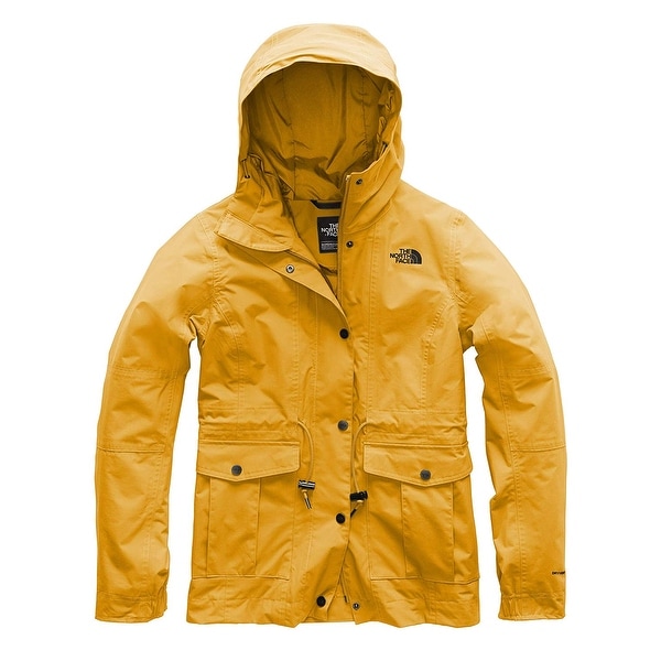 north face yellow raincoat