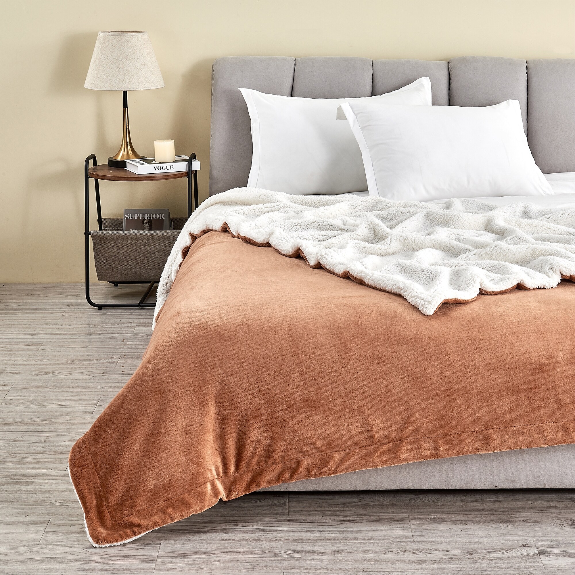 Bed bath and table sherpa throw 2025