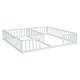 preview thumbnail 27 of 50, Two Twin Floor Bed with Fence,Guardrails