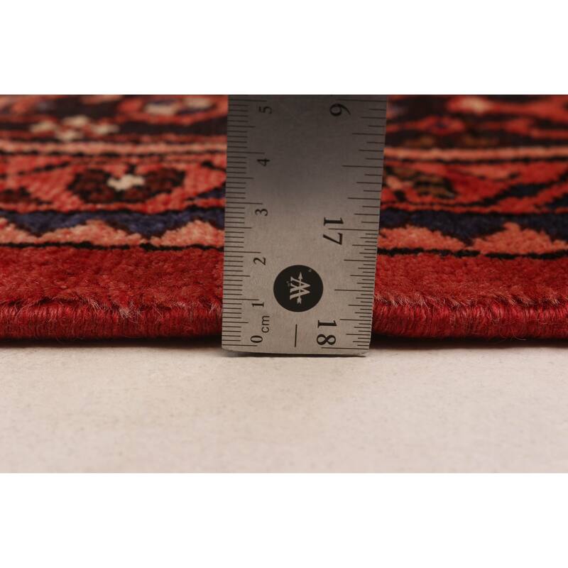 ECARPETGALLERY Hand-knotted Andelz Red Wool Rug - 5'7 x 11'0