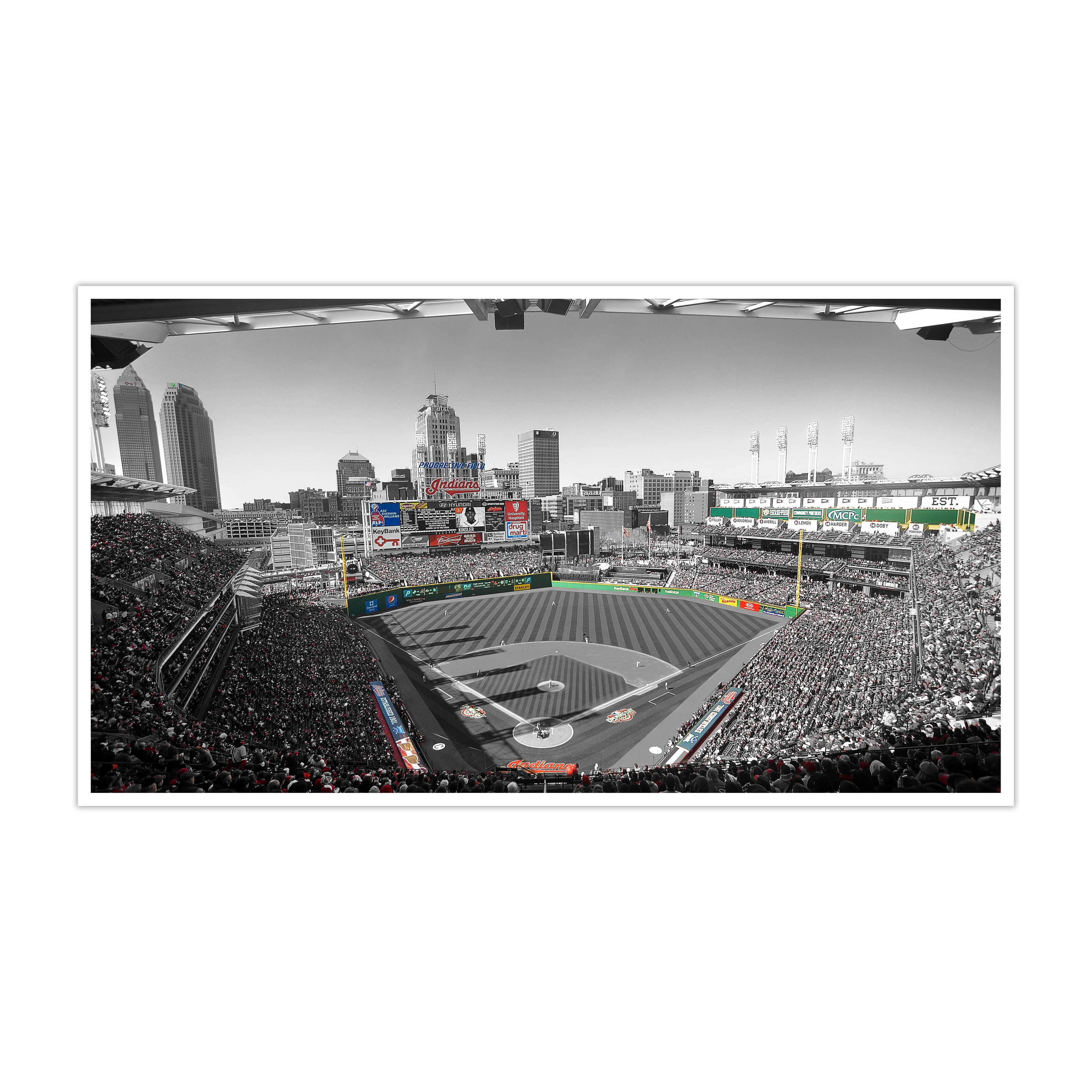 The best selling] Cleveland Indians MLB Flower All Over Print