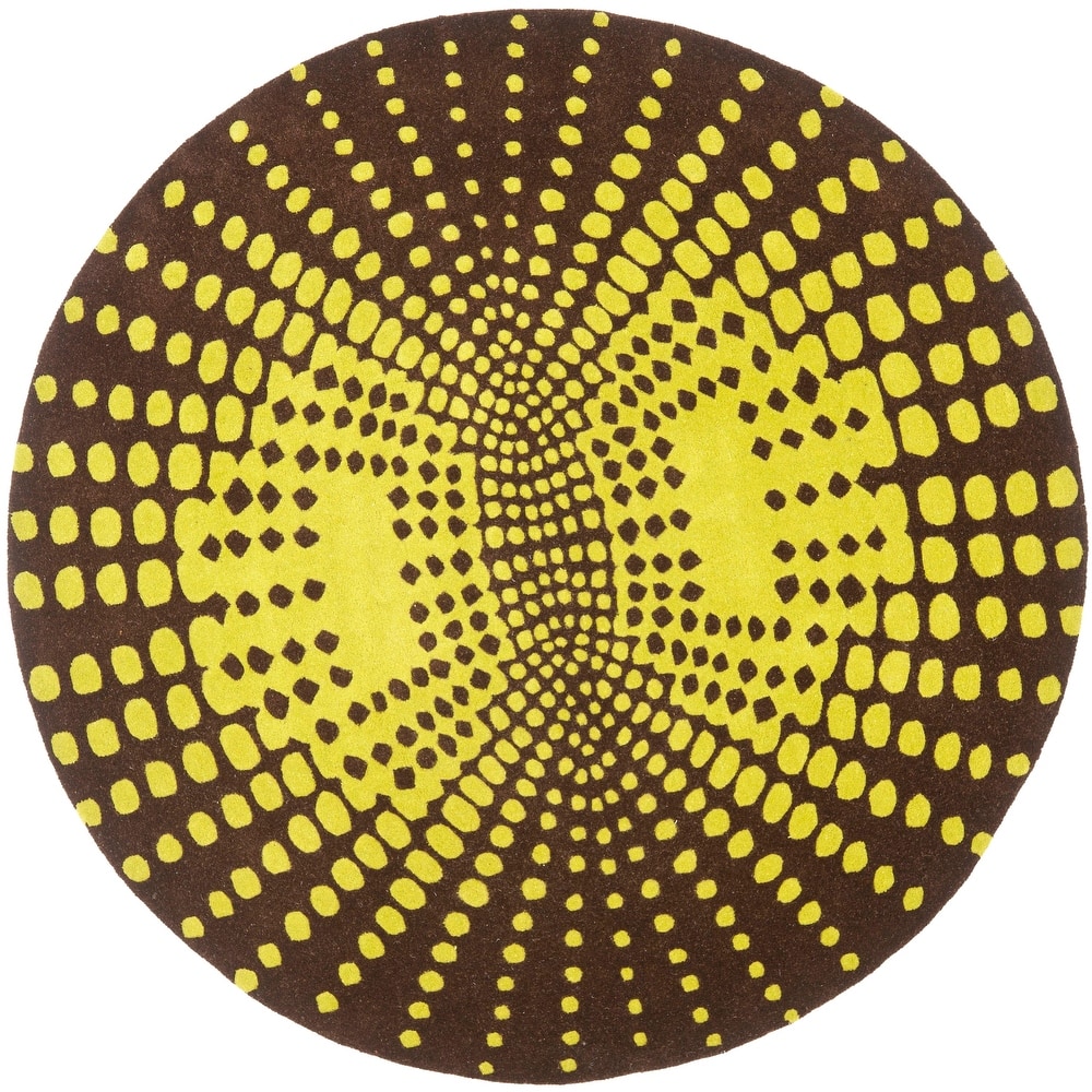 SAFAVIEH Handmade Soho Lyra Abstract Burst N.Z. Wool Rug