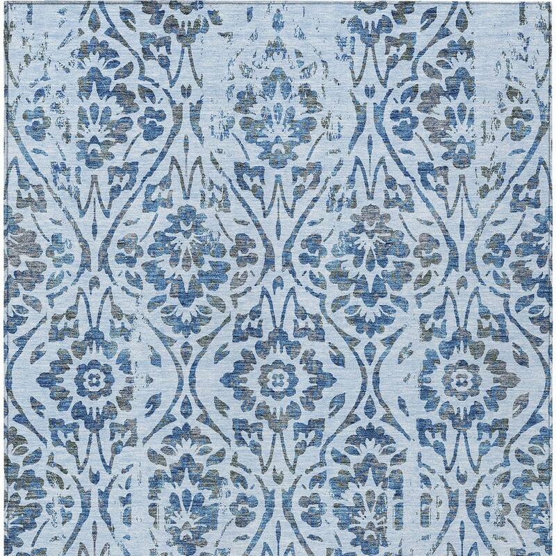 HomeRoots Floral Transitional Rectangle Outdoor Rug