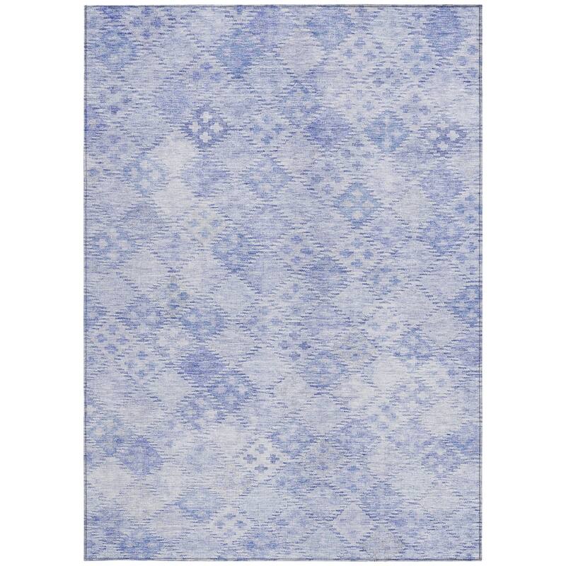 HomeRoots Geometric Transitional Rectangle Outdoor Rug