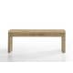 preview thumbnail 2 of 2, Magnus Wooden Oak Finish 50.5" Wide Dining Bench