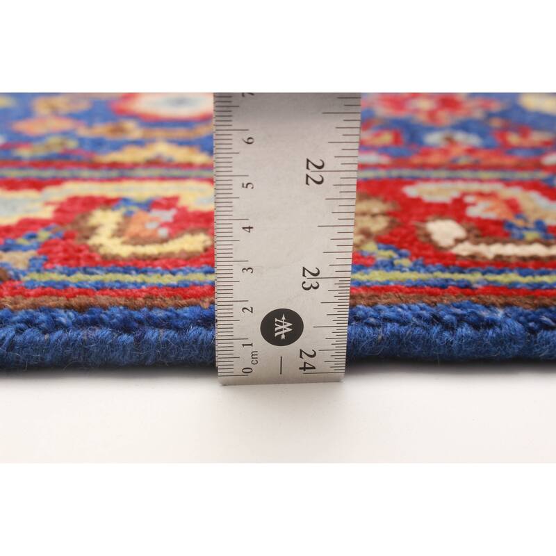 ECARPETGALLERY Hand-knotted Serapi Heritage Dark Blue Wool Rug - 2'5 x 10'1
