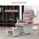 preview thumbnail 22 of 43, HOMCOM Nursery Glider Rocking Chair with Ottoman Cushion Seating