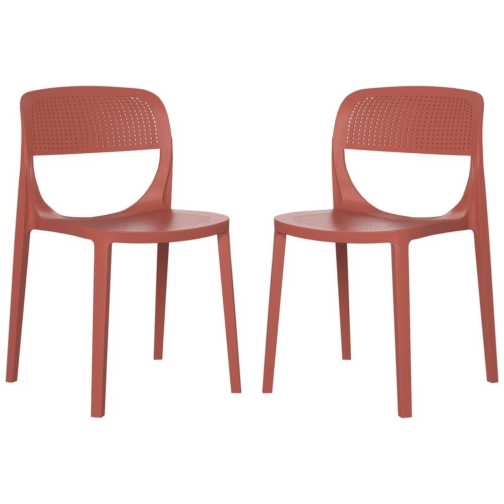 Frond and Form Outdoor Stacking Dining Side Chair (Set of 2)