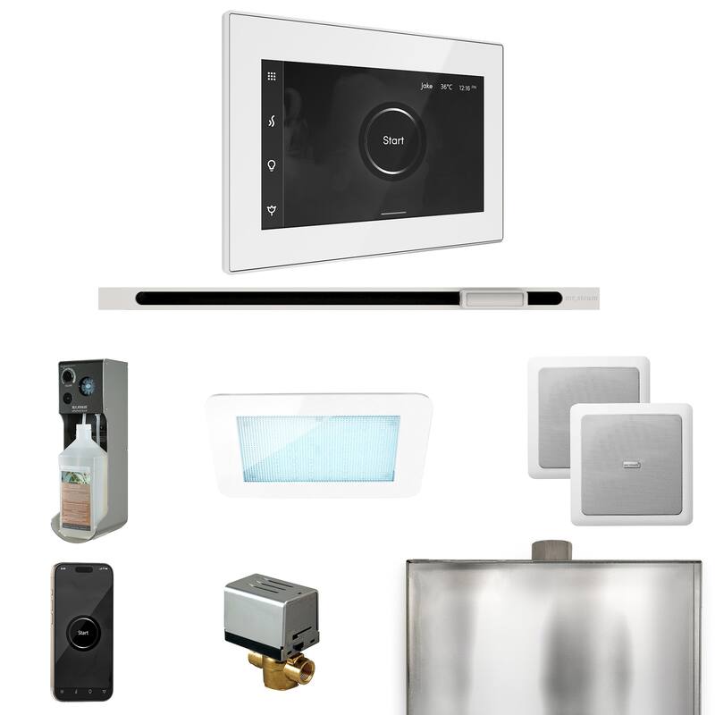 Mr Steam XDRM2L Xdream Linear Package Steam Shower Control Package - White / White