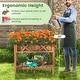 preview thumbnail 26 of 28, Gymax HIPS Raised Garden Bed Poly Wood Elevated Planter Box w/ Legs &