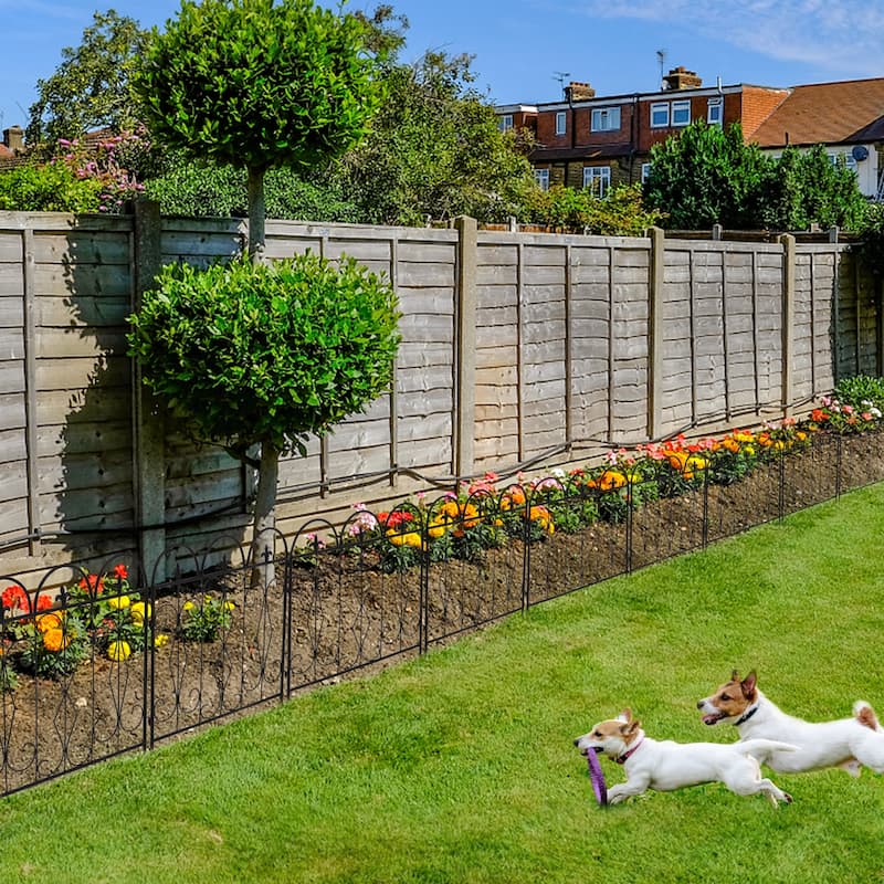 5X Garden Fence Outdoor Decorative Fencing Landscape Wire Border Edge