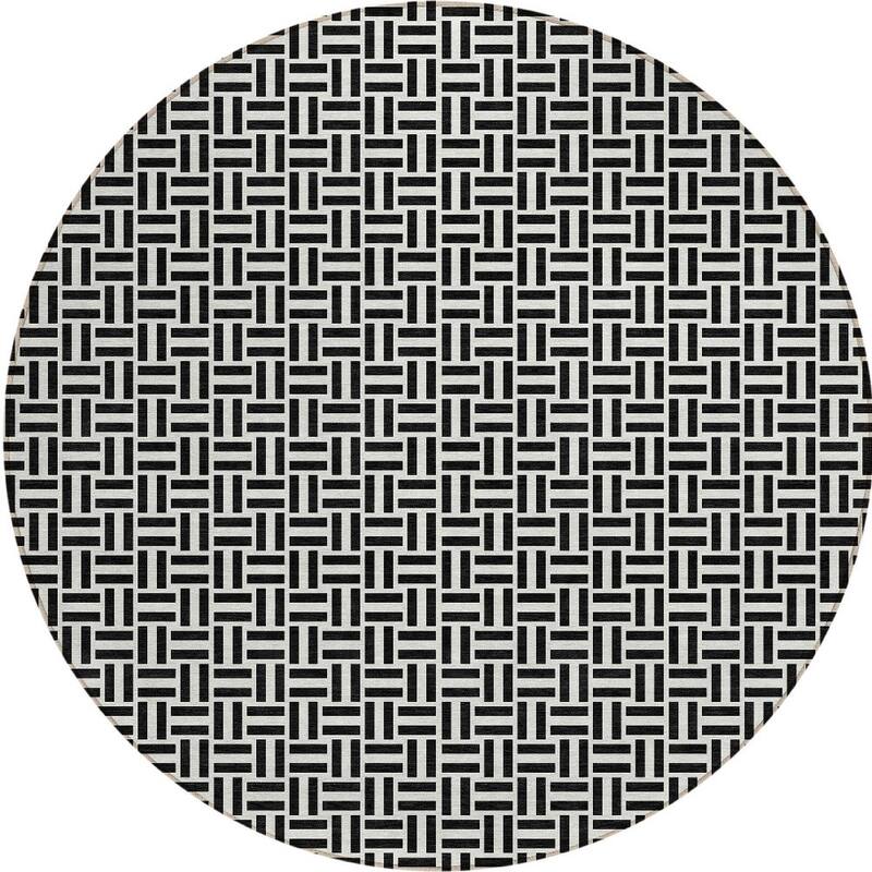 HomeRoots Geometric Transitional Rectangle Outdoor Rug