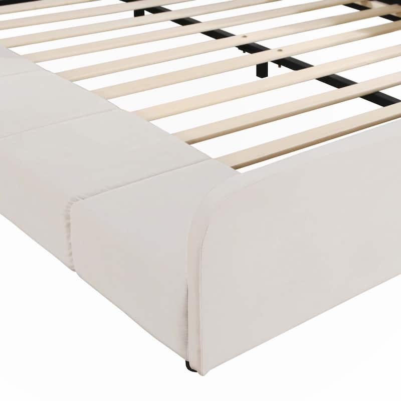 Full Size Upholstered Grounded Bed