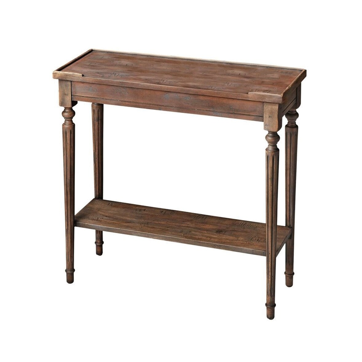 Shop Offex Transitional Dusty Trail Wooden Rectangular Console Table Light Brown Free Shipping Today Overstock 28181864