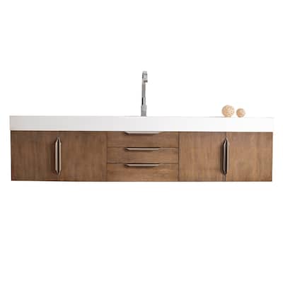 James Martin Vanities 983-V72S-W-N-GW Columbia 72" Wall Mounted Single
