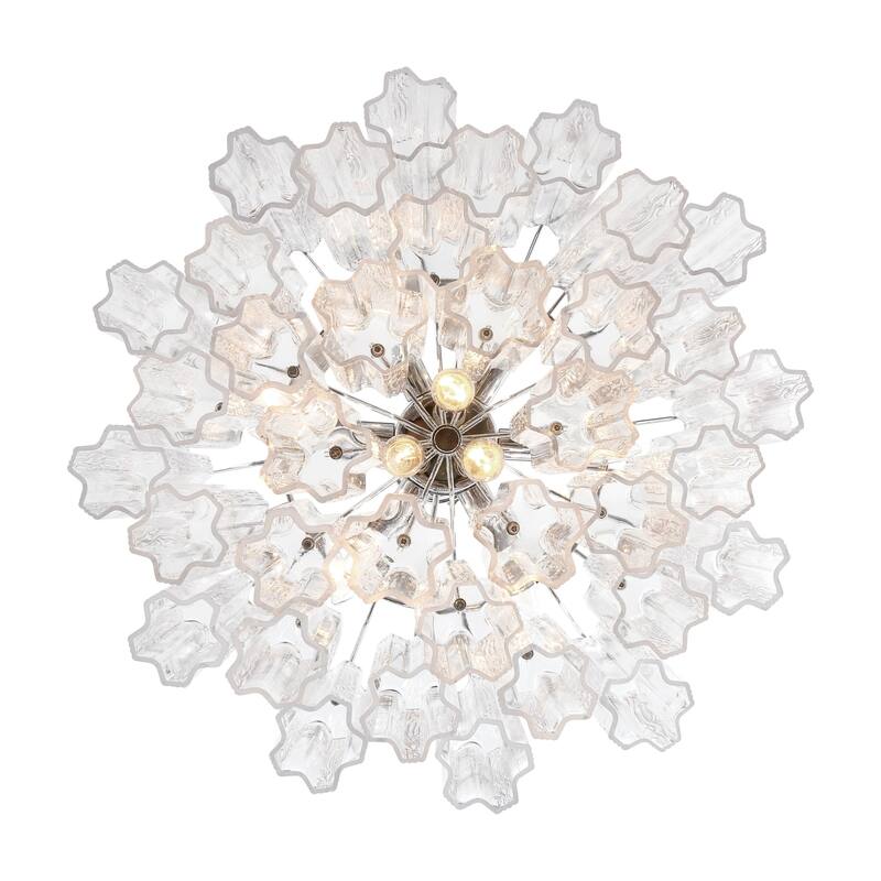 Crystorama Lighting Group ADD-308-CL Addis 9 Light 22" Wide Waterfall