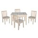 preview thumbnail 3 of 21, Kids Table with Lift Up Top and 4 Mission Juvenile Chairs - 5 Piece Set Unfinished