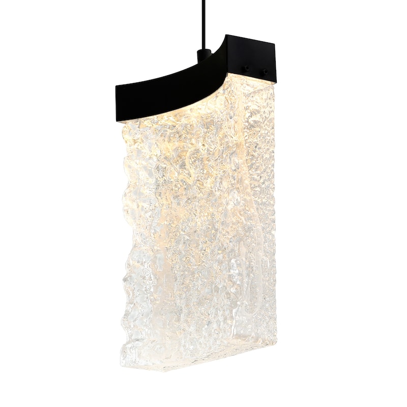 Lava Integrated LED Black Mini Pendant