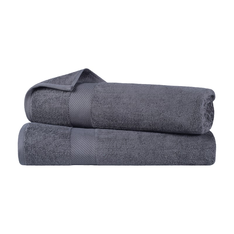 Superior Luxury Solid Highly Absorbent Egyptian Cotton Bath Sheet Towel - (Set of 2)