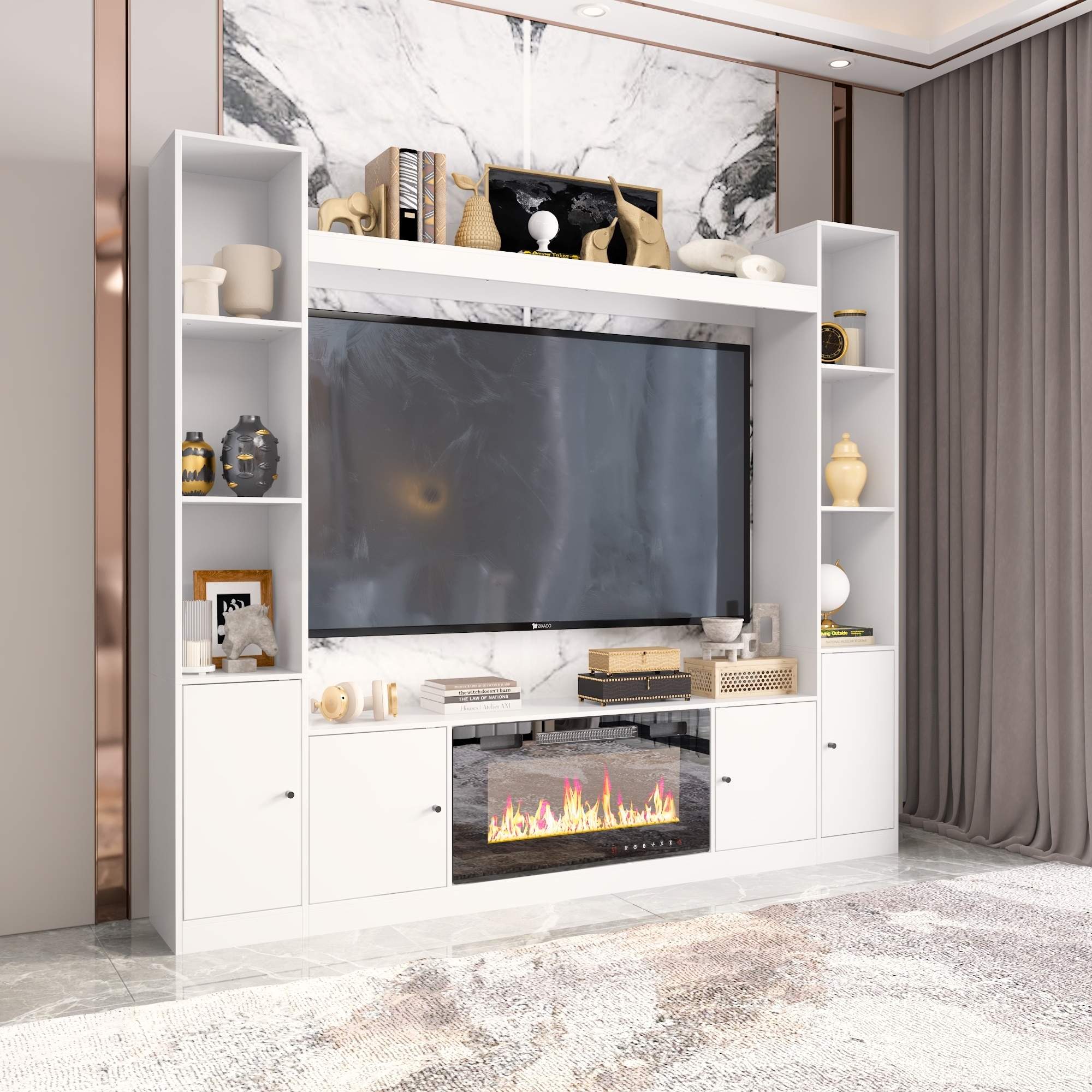 Glam entertainment center hot sale