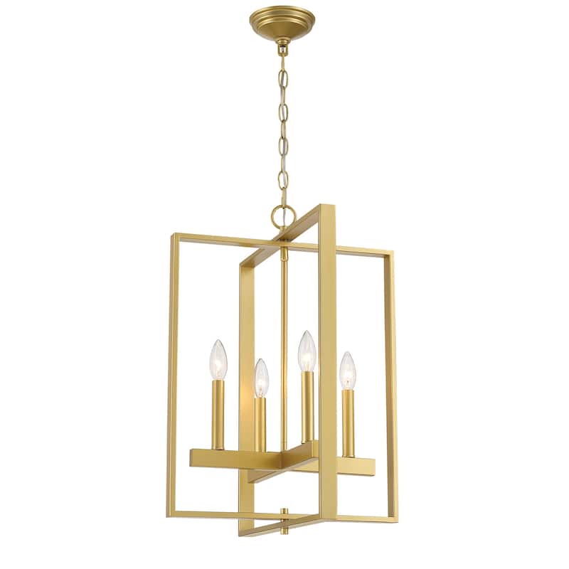 Acroma 4-light Modern Geometric Lantern Chandelier