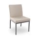 preview thumbnail 54 of 125, Amisco Perry Dining Chairs (Set of 2) Cream Faux Leather / Glossy Grey Metal