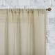 preview thumbnail 7 of 13, Archaeo Slub Textured Linen Blend Cafe Curtain Pair