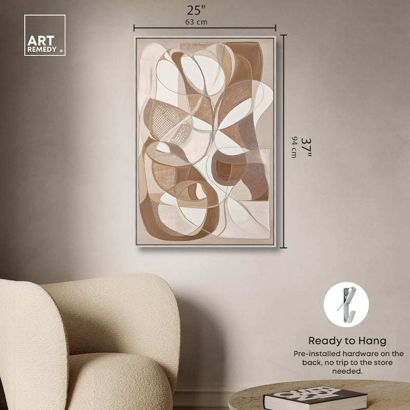 Mocha Dream Canvas by Art Remedy