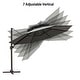 preview thumbnail 37 of 39, Pellebant 11.5 FT Double Top Patio Cantilever Umbrella, Base Not Included