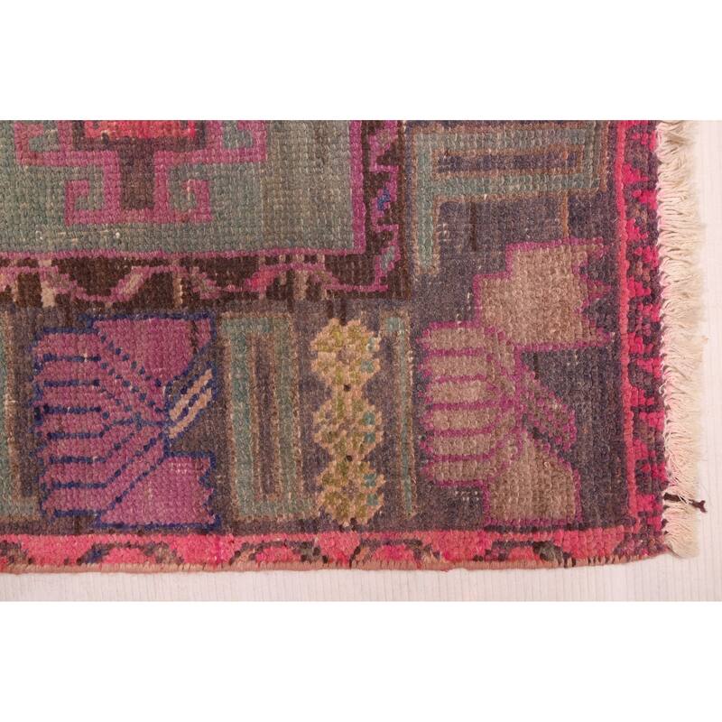 ECARPETGALLERY Hand-knotted Antalya Vintage Purple Wool Rug - 4'8 x 7'6