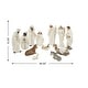 preview thumbnail 30 of 77, Glitzhome 12pcs Resin Christmas Multi/ Blue/ Ivory Nativity Figurines Set Ivory - Large
