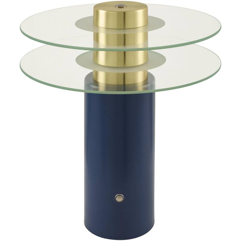 Livabliss Dualis Modern Accent Table Lamp - 10"H x 9"W x 9"D