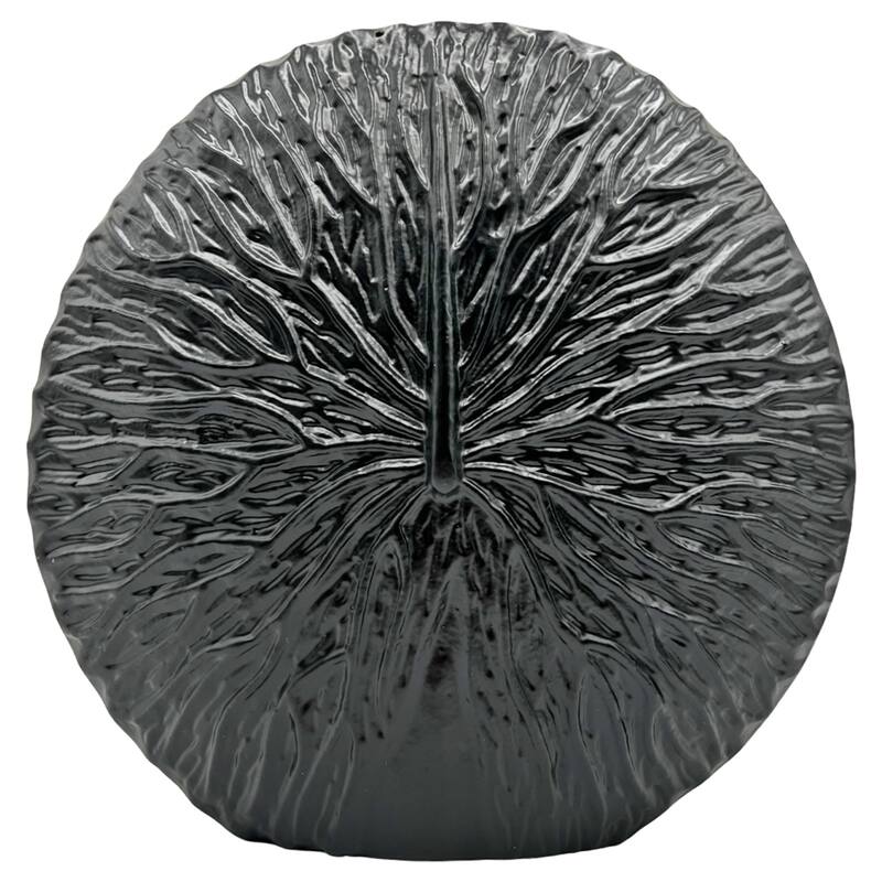 11 Inch Tall Decorative Handmade Aluminum Round Flower Vase