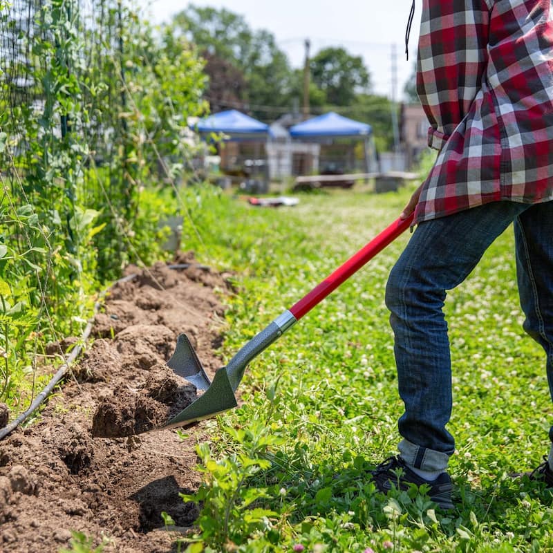 Root Assassin One Shot Garden Shovel, 43" D-Handle