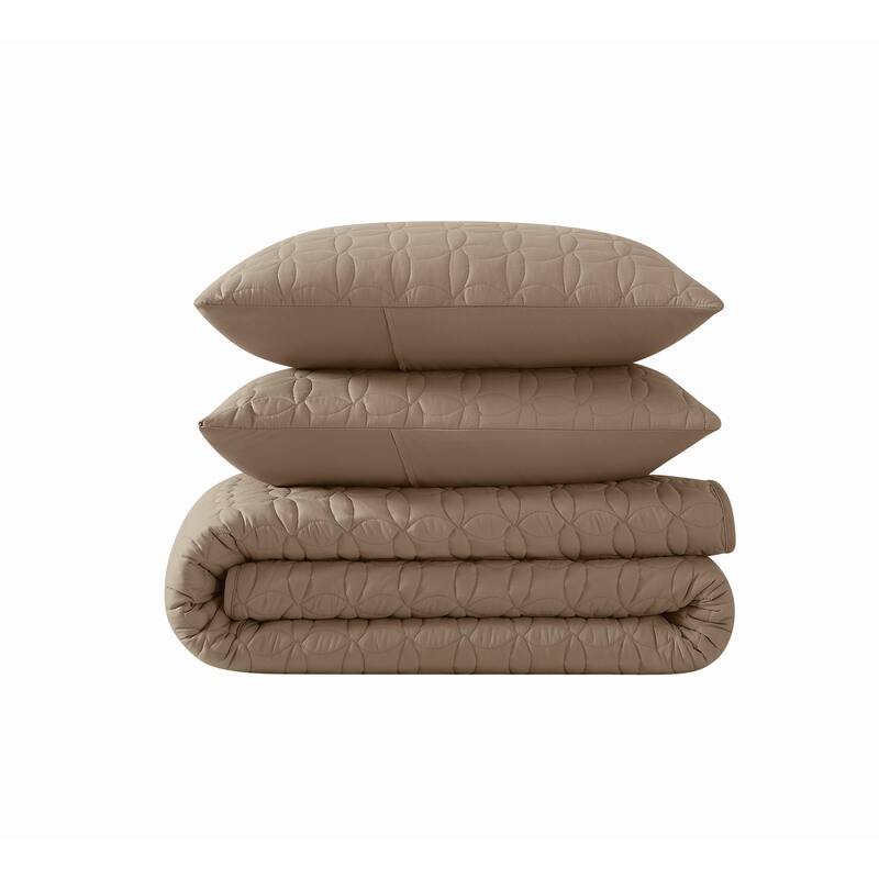 Cannon Geo Circle Solid Quilt Set