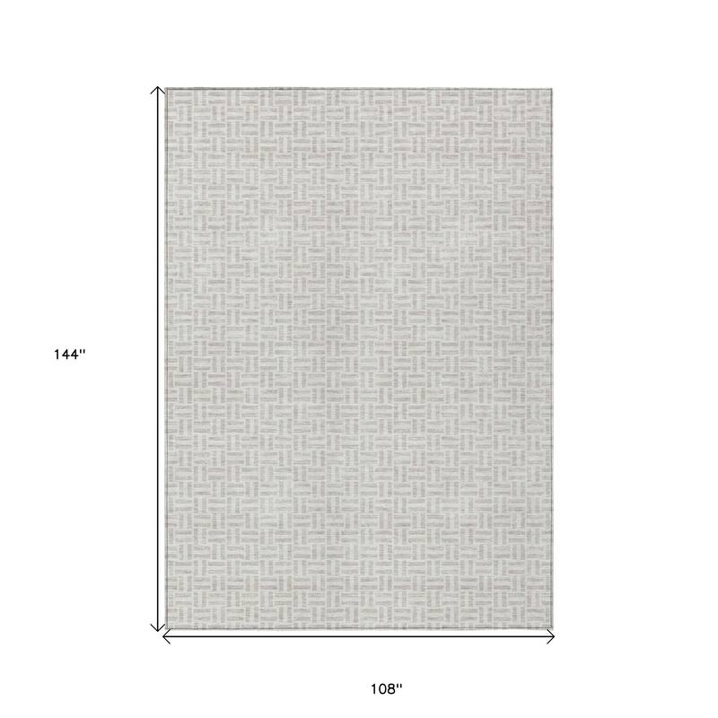 HomeRoots Geometric Transitional Rectangle Outdoor Rug