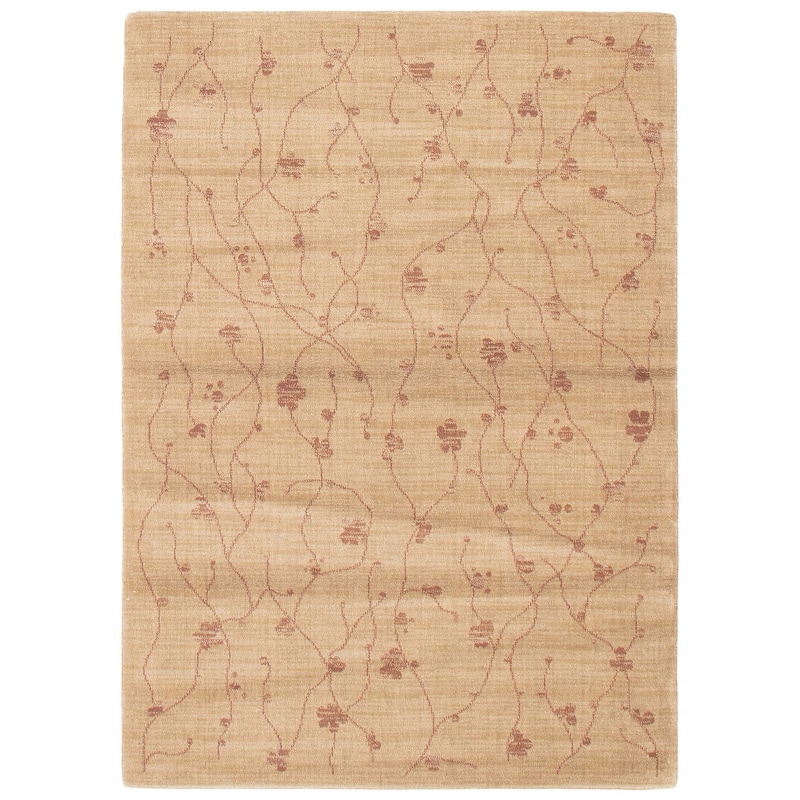 ECARPETGALLERY Machine Woven Kyra Khaki Polypropylene Rug - 5'3 x 7'6 - Light Khaki - 5'3 x 7'6