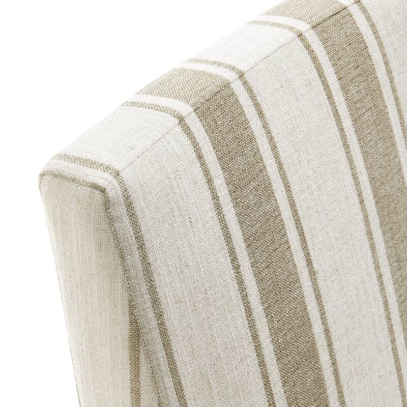 Tessera Striped Slipcovered Dining Side Chair