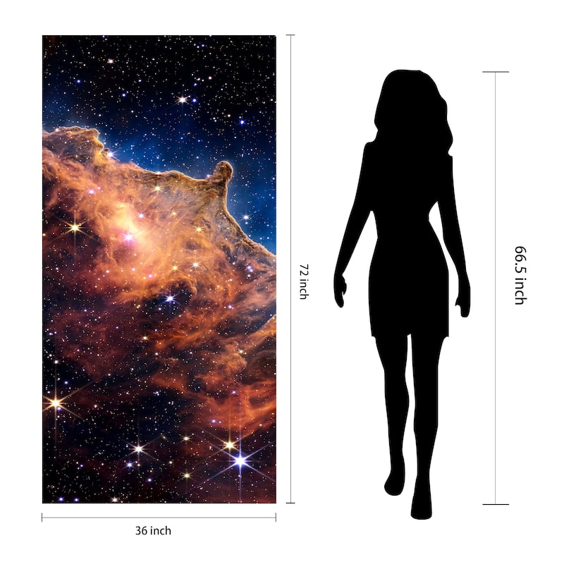 Empire Art Direct the Carina Nebula A Printed Tempered Glass Wall Art - Multi-Color