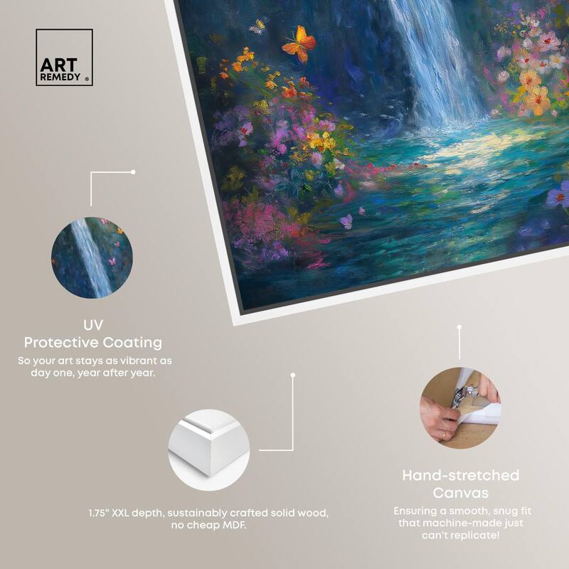Hidden Falls II Canvas by Art Remedy