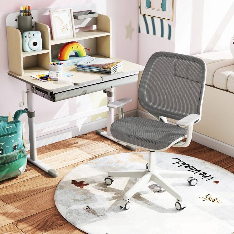 Swivel Mesh Children Computer Chair with Adjustable Height - 22.5" x 22.5" x 31.5"