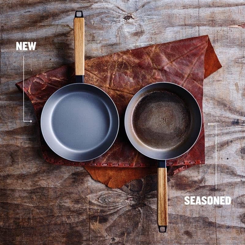 Alva Forest Carbon Steel Pan Pre-Seasoned with Natural Mineral Oil