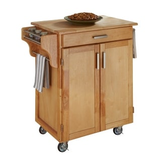 Cuisine Cart Brown Kitchen Cart by homestyles - 33' x 19' x 36'