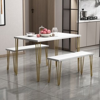 Small kitchen table and bench hot sale